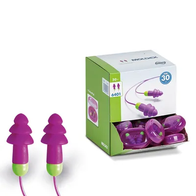 Produktbild von Moldex Rockets® Lamellenstöpsel mit Kordel - SNR 30 dB EN 352-2, Box mit 50 Paar Größe