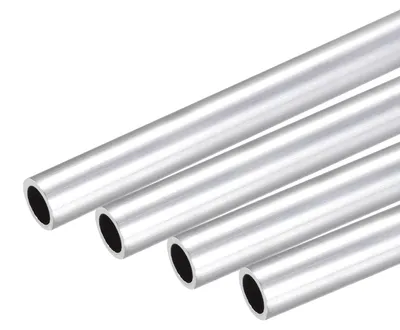 Alu-Rundrohr 6063, 10x8 mm, 250 mm, 4 Stück