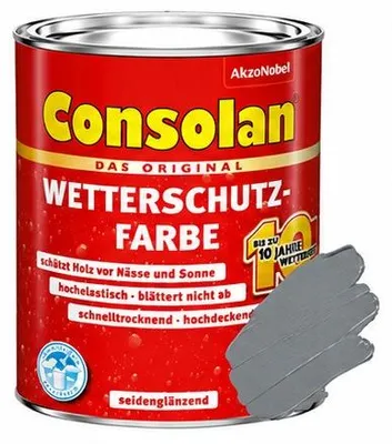 Produktbild von Consolan Wetterschutz-Farbe 0,75 L delfingrau