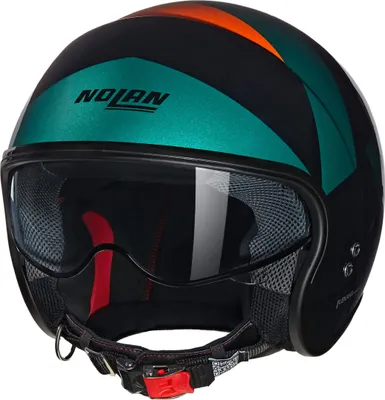 Obrázek produktu pro Nolan N21 06 Tangente jet helma, černá/zelená/oranžová, M (58)