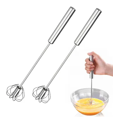 Imagen del producto de 2 batidoras automáticas de acero inoxidable, utensilios de cocina para hornear