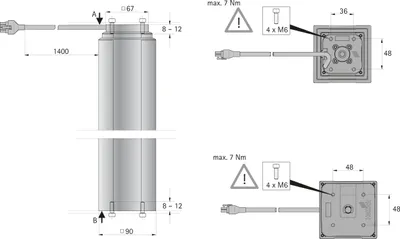 Produktbild von Hettich LegaDrive Systems, Hubsäule LegaDrive 575-1250, Aluminium, eloxiert, silber