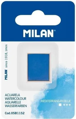 Produktbild von Aquarellfarbe in mediterranem Würfelblau