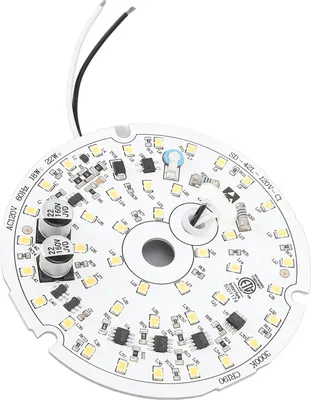 Zdjęcie produktu dla Wentylator sufitowy Panel wymienny 3,93 cala Led AC120V 18W 2000LM Ściemnialna płyta oświetleniowa wentylatora sufitowego do sypialni Pokój dzienny Ciepłe światło 3000K
