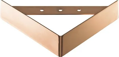 Produktbild von Eckfuss Triangle 1 150x150x45 mm kupfer-optik