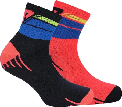 Immagine prodotto di Calzini da ciclismo Fila Quarter in confezione da 2 nero-rosso 35-38 - 35/38