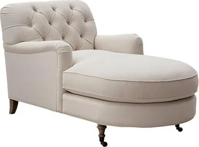 Immagine prodotto di Divano chaise longue beige, stile Chesterfield, per soggiorno, design moderno