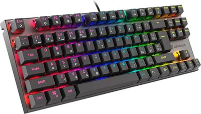 Obrázek produktu pro Herní mechanická klávesnice Genesis THOR 303/TKL/RGB/Outemu Red/Wired USB/SK-SK layout/Black