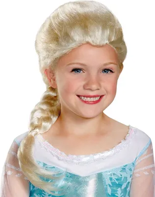 Produktbild von Disguise Lizenzierte Kinderperücke Prinzessin Elsa Frozen Universalgröße