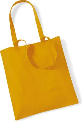 Produktbild von Westford Mill W101 | Bag for Life - Long Handles Einkaufstasche - 38 x 42 cm - Farbe: Mustard - Größe: One Size