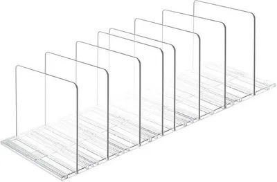 Immagine prodotto di Set da 8 pezzi di organizer regolabili per borse e abbigliamento – contenitori flessibili e salvaspazio per l'armadio, resistenti