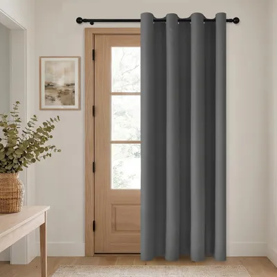 Obrázok produktu pre Zatemňovacia záclona, termoizolačná, nepriehľadná, tmavosivá, 210 x 132 cm