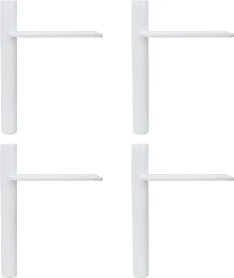 Produktbild von Natural Goods Berlin Möbelbeine OUTSTANDING, Möbelfüße für Betten, Sofas und Schränke, Weiß, 16 cm, 4 Stück