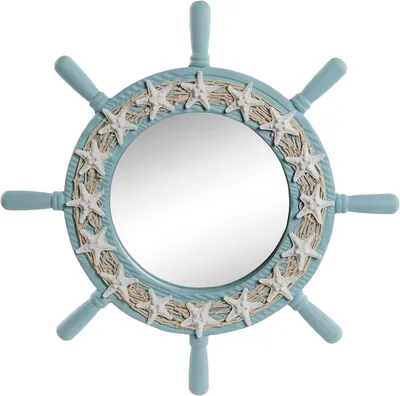 Produktbild von Lustro ścienne Home ESPRIT Sky blue Mediterranean 42,5 x 3 x 42,5 cm