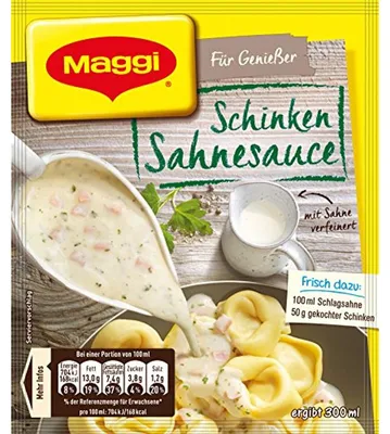 Immagine prodotto di Maggi Für Genießer Salsa al prosciutto piccante e particolarmente cremosa 35g