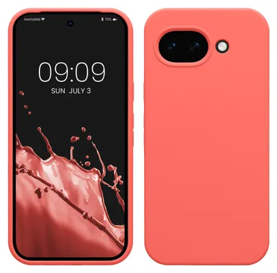 Produktbild von kwmobile Handyhülle für Google Pixel 10a Hülle - Case Silikon - Kabelloses Laden - Schutzhülle Cover in Neon Koralle