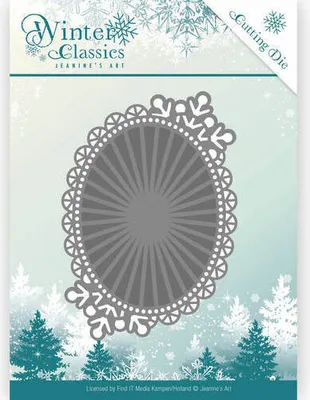 Produktbild von Stanzschablone - Jeanines Art - Winter Classics - Spiegel Oval