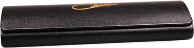 Produktbild von Hartschalenetui von Cazal in Schwarz mit goldenem Logo