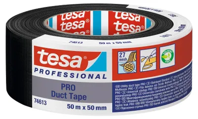 Imagen del producto de tesa 74613-00002-00: Cinta de tela tesa, cinta adhesiva reforzada PRO, 50 mm x 50 m, color