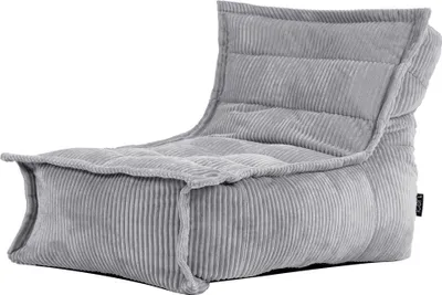 Produktbild von icon Sitzsack-Liege aus Cord Dolce für Kinder, Grau, mit Füllung