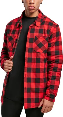 Obrázok produktu pre Urban Classics - Károvaná flanelová košeľa rot, gefüttert - S