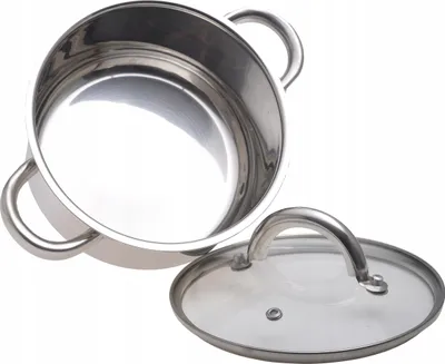 Produktbild von Topf Mit Deckel Aus Stahl Gas Induktion Ofenbach