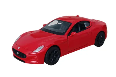 Produktbild von Maserati GranTurismo Folgore Modellauto aus Metall mit Rückzug Modell Auto Spielzeugauto 34 (Rot)