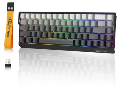 Productafbeelding van RGB Gaming Toetsenbord, Draadloos en Bedraad, 68 Toetsen