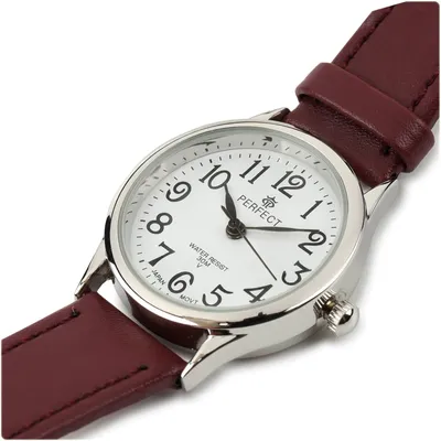 Produktbild von Damen Armbanduhr Lederarmband bordeaux Perfect 273