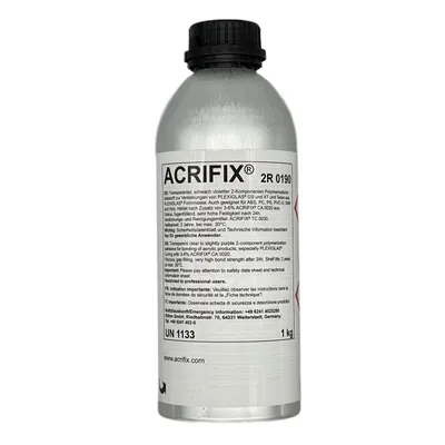 Produktbild von Acrifix 2R 0190 Acrylglaskleber PMMA 2K-Polymerisationsklebstoff 1kg Flasche