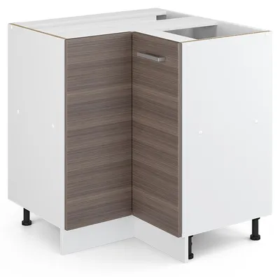 Produktbild von Eckschrank für Hausrat Vicco R-Line Grau 75.6 cm mit Tür, ohne Arbeitsplatte, Model 41985
