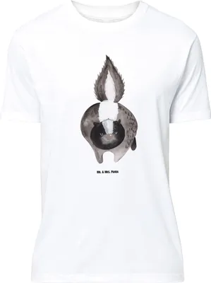 Produktbild von Mr. & Mrs. Panda Größe M T-Shirt Stinktier Angriff - Weiß - Geschenk, Drohung, Herren, Stinker, Shirt, Wildtier, mit Spruch, Tshirt, wütend, Skunk