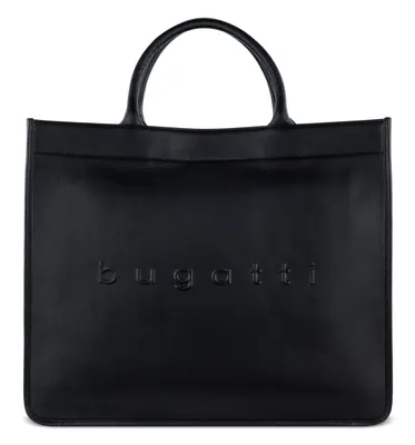 Produktbild von bugatti Leder Schultertasche Shopper mit Laptopfach Daphne Tote Bag Black schwarz