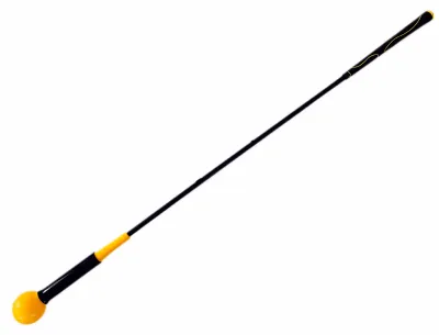 Image de Aide à l'entraînement au swing de golf Soft Rod Round Head Entraînement pour débutants Jaune