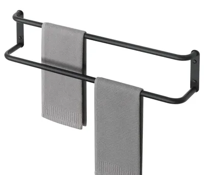 Produktbild von Handtuchhalter Doppelt 304 Edelstahl Handtuchstange Wandmontage Handtuchhalter Badezimmer Set Bad Handtuch Halterung Wand für Badezimmer Küche