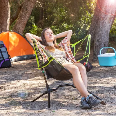 Produktbild von Klappbarer Camping-Schaukelstuhl Kamprock InnovaGoods