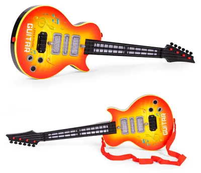 Zdjęcie produktu dla Rockowa gitara dla dzieci z nauką gry na gitarze podczerwień melodie