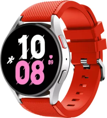 Produktbild von Strap-it Samsung Galaxy Watch 5 - 44mm Silikonarmband (Rot)