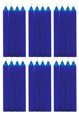Produktbild von Set mit 24 Tischkerzen in Blau