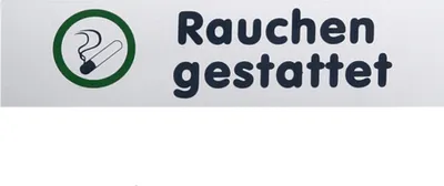 Produktbild von GRÄWE Türschild "Rauchen gestattet"