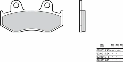 Zdjęcie produktu dla Spiekane metalowe klocki hamulcowe BREMBO Off-Road - 07HO15SD