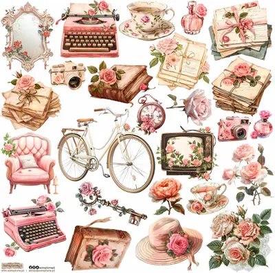 Obrázok produktu pre Naklejki - ScrapLove - Roses Pink 1