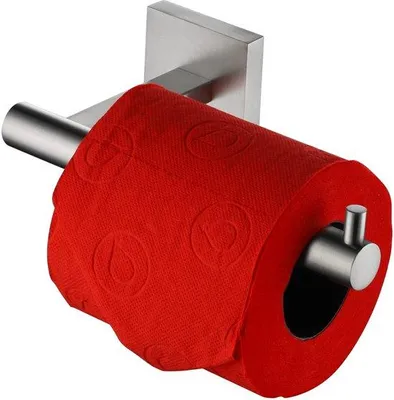 Produktbild von Toilettenschienenhalter Edelstahl gebürstet nickel B2005BR Bad