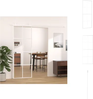 Obrázok produktu pre vidaXL Posuvné dvere ESG sklo a hliník 76x205 cm čierne - Vchodové dvere