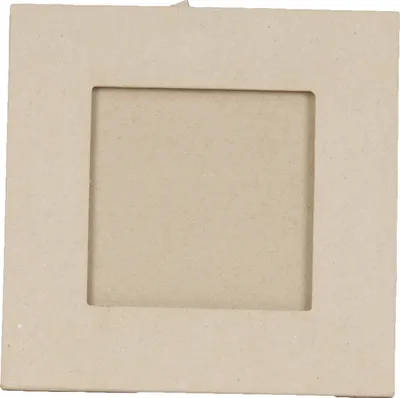 Produktbild von Décopatch Pappmaché quadratischer Bilderrahmen 11x11 cm - Kartonbraun CD026C