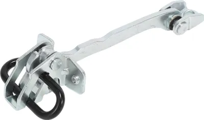 Produktbild von Türprüfbandstopperbegrenzer, vorn links rechts Türprüfhalterstop, für Vauxhall Combo C 2001-2011, Metall, Nr.24413389, Silberton