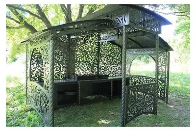 Produktbild von Außenküche – Luxus-Gartenpavillon Zeus in Schwarz