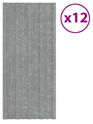 Immagine prodotto di vidaXL Pannello per tetto, 12 pezzi, argento, 100 x 45 cm, acciaio zincato