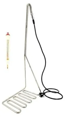 Productafbeelding van RVS dompelkoker met hoogwaardige thermometer, 3300 watt, met 230V stekker