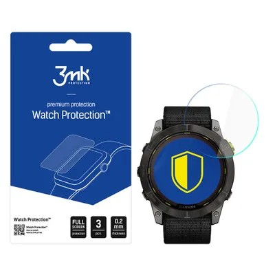 Produktbild von 3mk Display Hybridglas Watch Protection für Garmin Enduro 2 51mm 0,2mm (3 Stück)